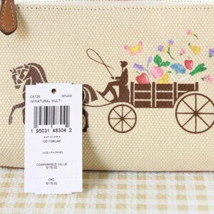 Coach Large Wristlet 19 With Dreamy Veggie Horse and Carriage